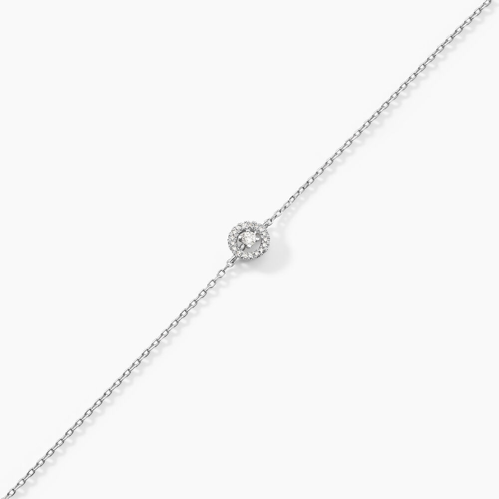 Bracelet Domitia Or Blanc Diamant - Bracelets chaînes Femme | Marc Orian