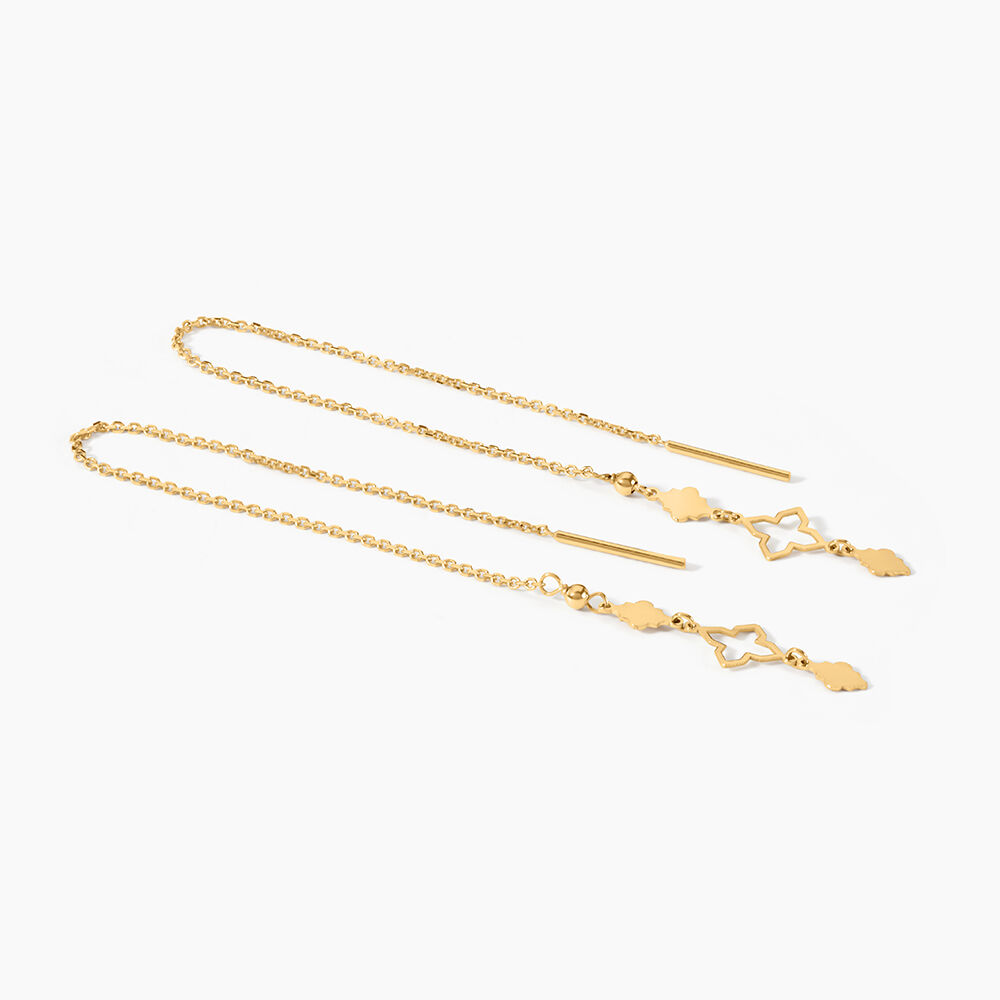 Boucles D'Oreilles Pendantes Khalilah Or Jaune - Pendantes Femme | Marc Orian