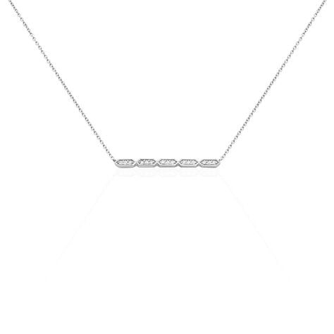 Collier Adali Argent Blanc Oxyde De Zirconium - Colliers avec pierres Femme | Marc Orian