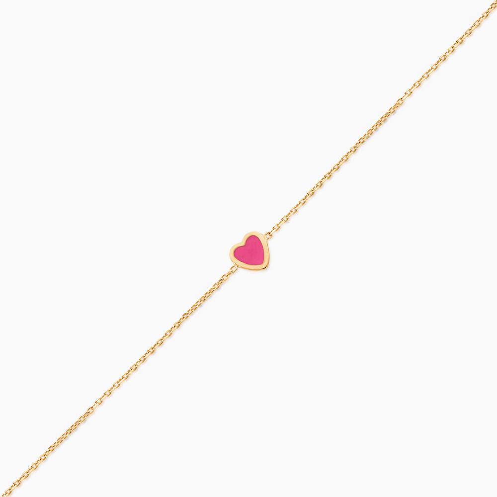 Bracelet Dulcie Coeur Or Jaune Nacre - Bracelets cha&icirc;nes Enfant | Marc Orian