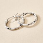 Cr&eacute;oles Esaias Acier Blanc - Cr&eacute;oles Femme | Marc Orian