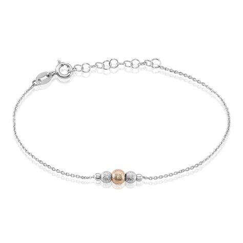 Bracelet Argent Blanc Bicolore Lemnos - Bracelets chaînes Femme | Marc Orian