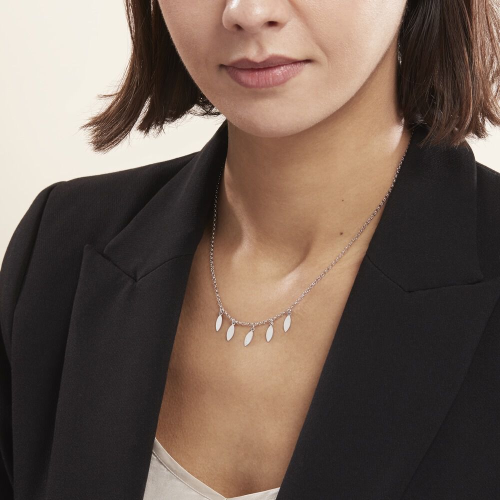 Collier Argent Blanc Osama - Colliers Femme | Marc Orian