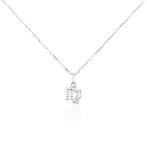 Collier Astra Argent Blanc Oxyde De Zirconium - Colliers avec pierres Femme | Marc Orian