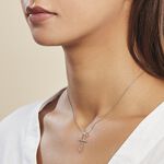 Pendentif Desilia Cisel&eacute;e Argent Blanc - Bijoux fantaisie Famille | Marc Orian