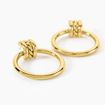 Boucles D'Oreilles Pendantes Cherish Acier Jaune - Pendantes Femme | Marc Orian