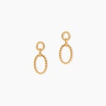Boucles D'Oreilles Pendantes Estefania Plaqu&eacute; Or Jaune - Pendantes Femme | Marc Orian