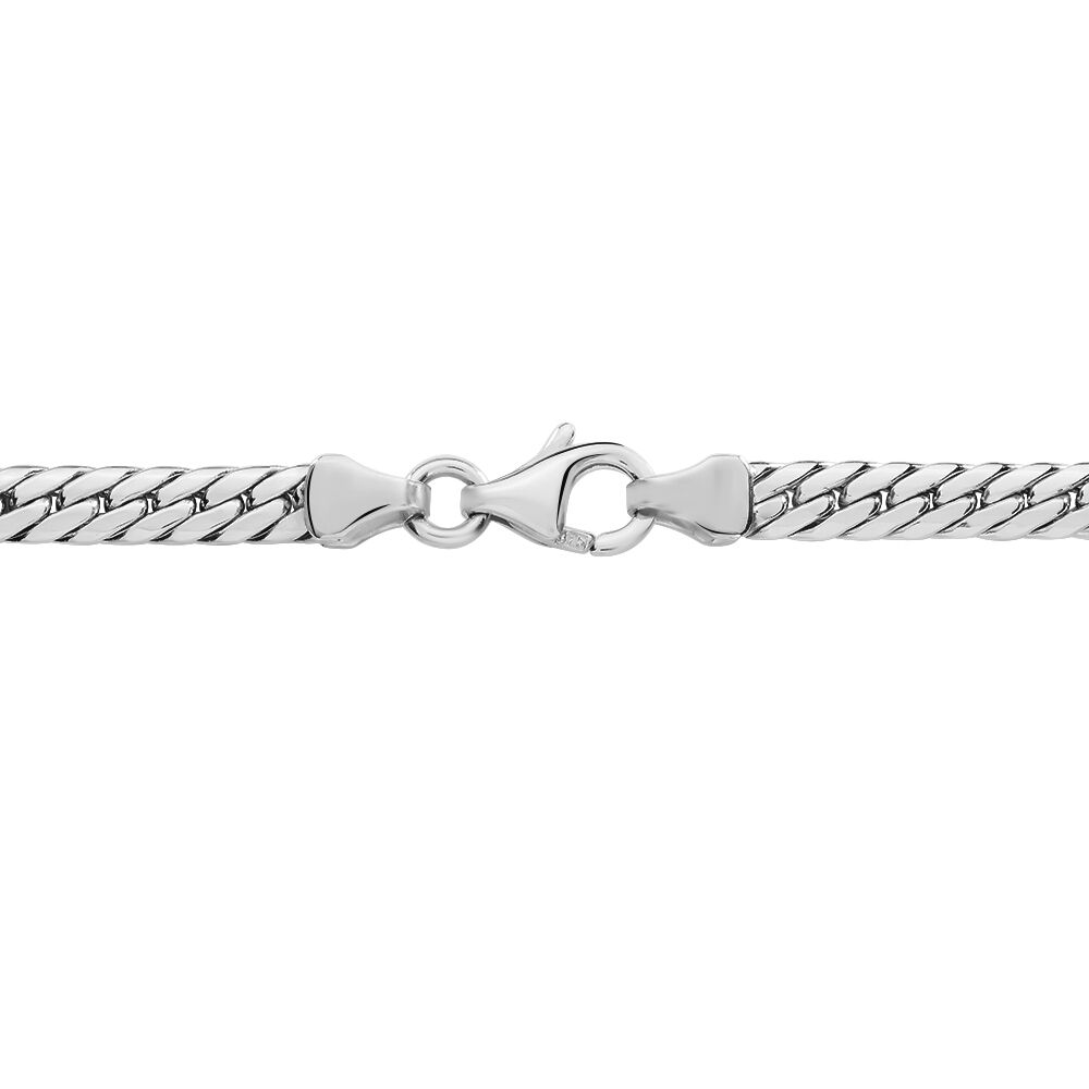 Collier Izel Maille Anglaise Or Blanc - Chaines Femme | Marc Orian