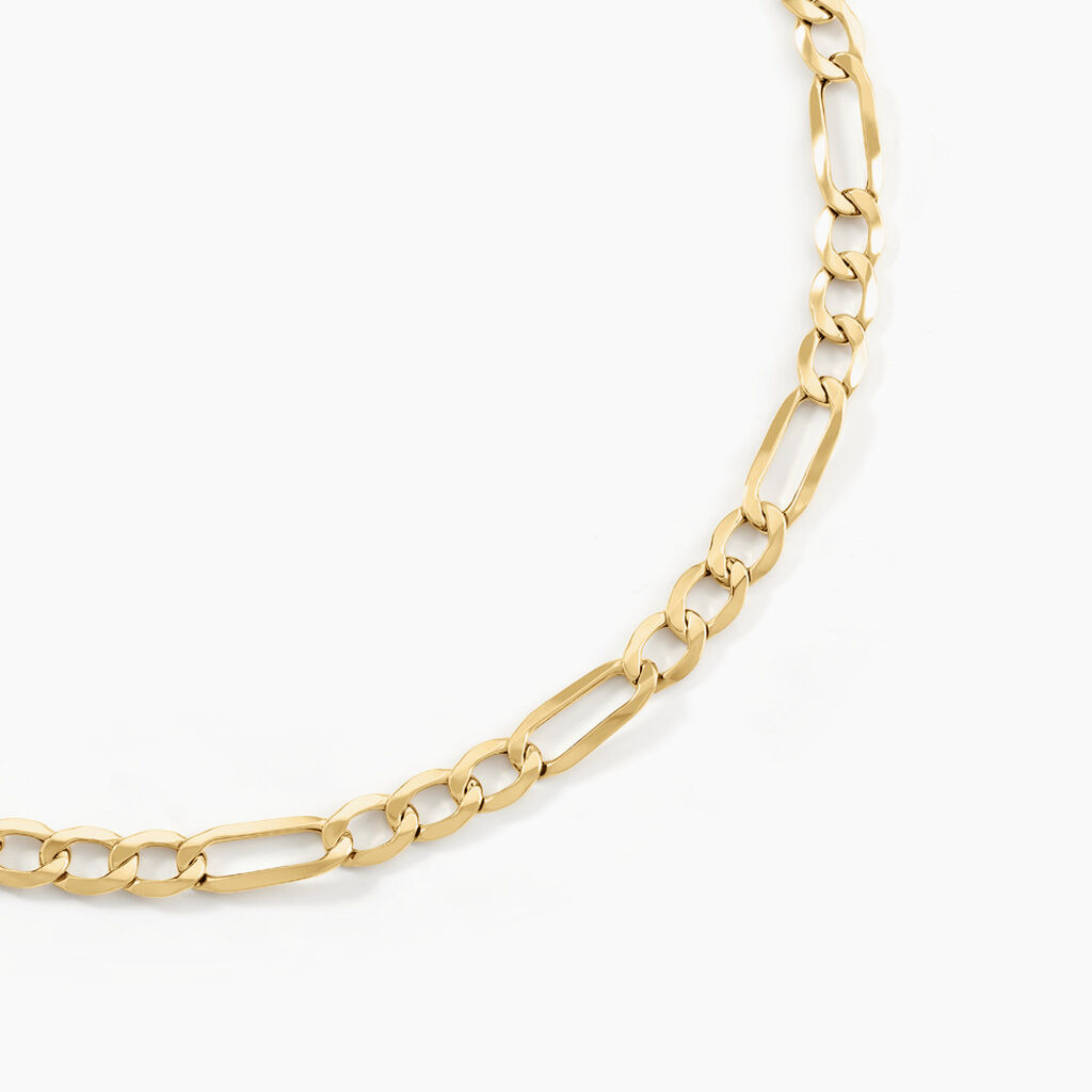 Chaîne Cameo Maille Alternee 1/3 Or Jaune - Chaines Homme | Marc Orian