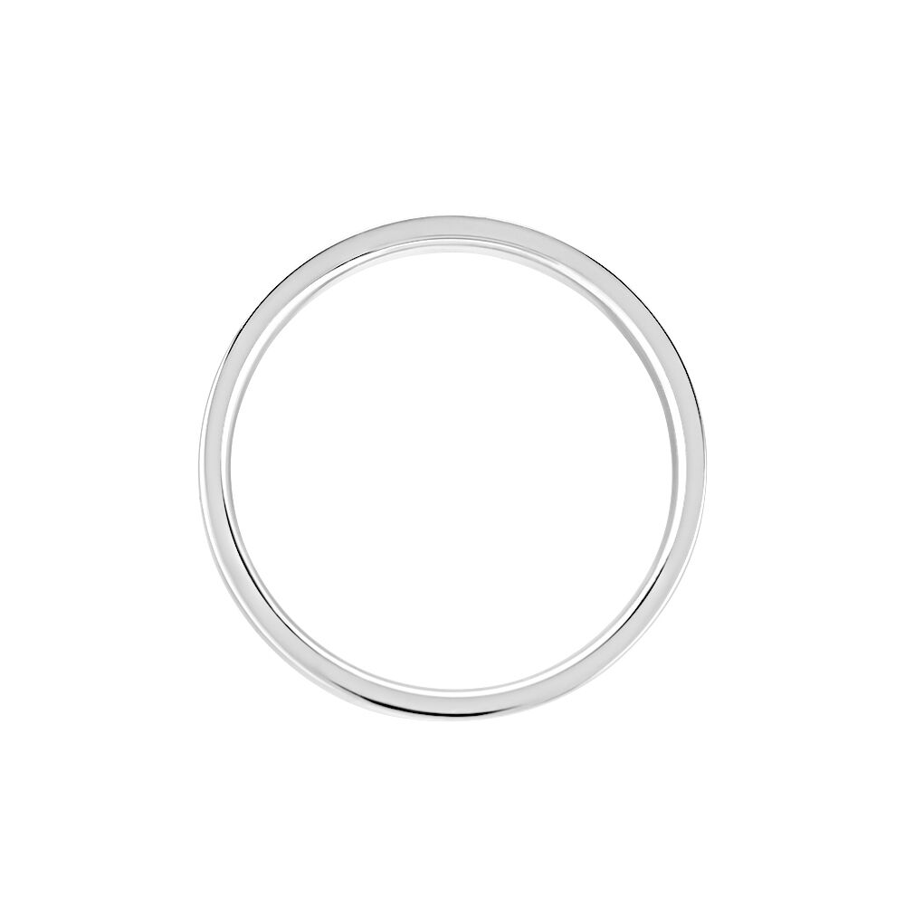 Alliance Or Blanc Gaaia 3mm - Alliances personnalisées Famille | Marc Orian