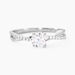 Bague Dana Or Blanc Oxyde De Zirconium - Bagues Solitaire Femme | Marc Orian