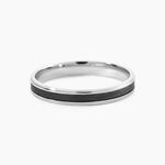 Alliance Collection Camille Ruban Plat Or Blanc - Alliances duo Femme | Marc Orian