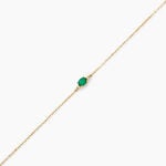 Bracelet Opeyemi Or Jaune Emeraude Diamant - Bracelets cha&icirc;nes Femme | Marc Orian
