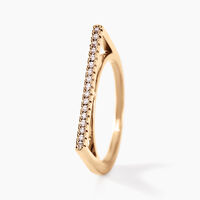 Bague Marika Plaqué Or Doré Oxyde De Zirconium