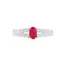Bague Carlton Or Jaune Rubis Diamant - Bagues vintage Femme | Marc Orian