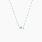 Collier Diapre Or Blanc Topaze Oxyde De Zirconium - Colliers avec pierres Femme | Marc Orian