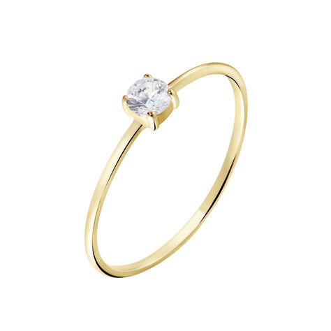Solitaire Or Jaune Philys Oxyde De Zirconium - Bagues Solitaire Femme | Marc Orian