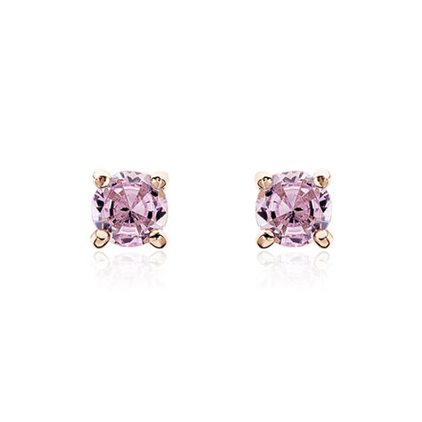 Boucles D'oreilles Puces Rio Santa Teresa Argent Rose Oxyde - Clous d'oreilles Femme | Marc Orian