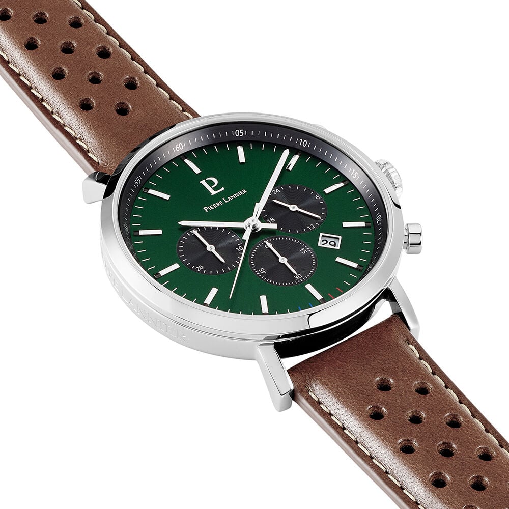 Montre Pierre Lannier Baron Vert - Montres &eacute;tanches Homme | Marc Orian
