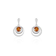 Boucles D'oreilles Argent Blanc Alanna Ambres - Boucles d'oreilles Pendantes Femme | Marc Orian
