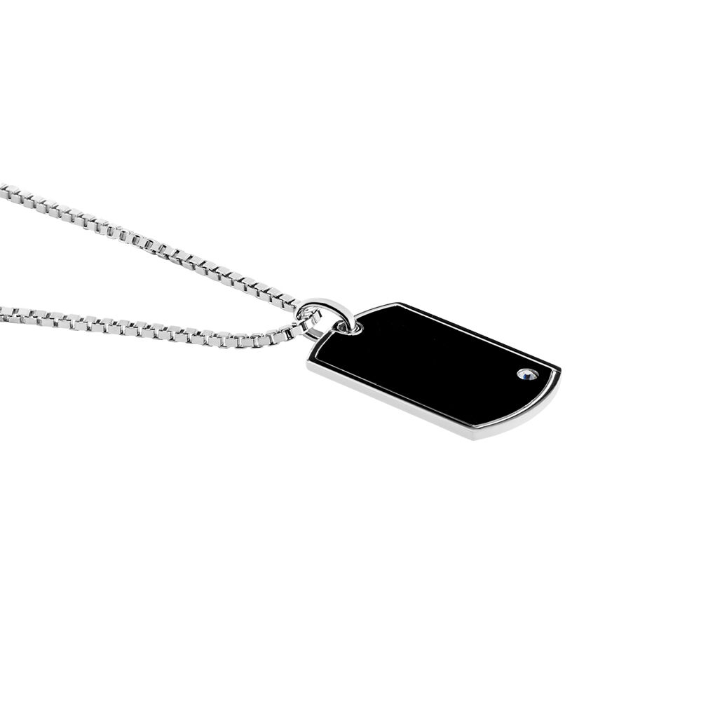 Collier Argent Blanc Ilias Oxyde De Zirconium - Colliers avec pierres Homme | Marc Orian