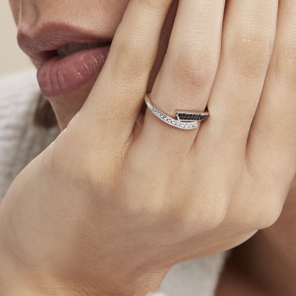 Bague Argent Blanc Agafya Oxydes De Zirconium - Bagues avec pierre Femme | Marc Orian