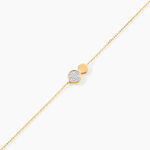 Bracelet Or Jaune Abijah Diamants - Bracelets Medailles Femme | Marc Orian