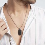 Collier Acier Blanc Sonad Oxydes De Zirconium - Colliers avec pierres Homme | Marc Orian