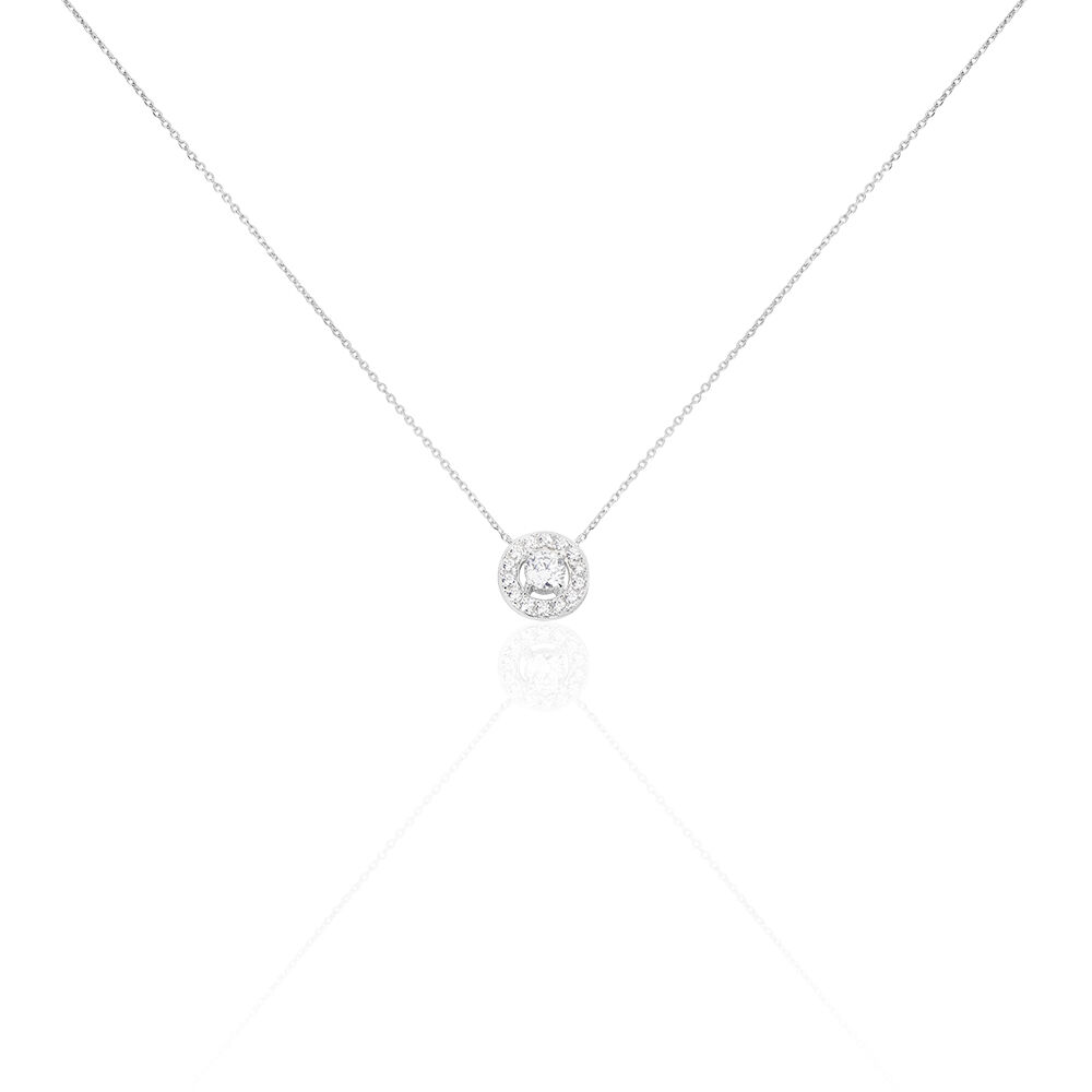 Collier Star Or Blanc Oxyde De Zirconium - Colliers avec pierres Femme | Marc Orian