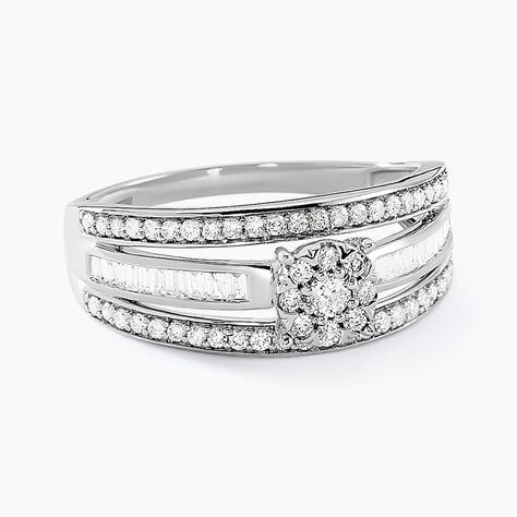 Bague Humphrey Or Blanc Diamant - Bagues pierres pr&eacute;cieuses Femme | Marc Orian