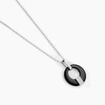 Collier Suzanne Argent Blanc C&eacute;ramique Et Oxyde De Zirconium - Colliers avec pierres Femme | Marc Orian