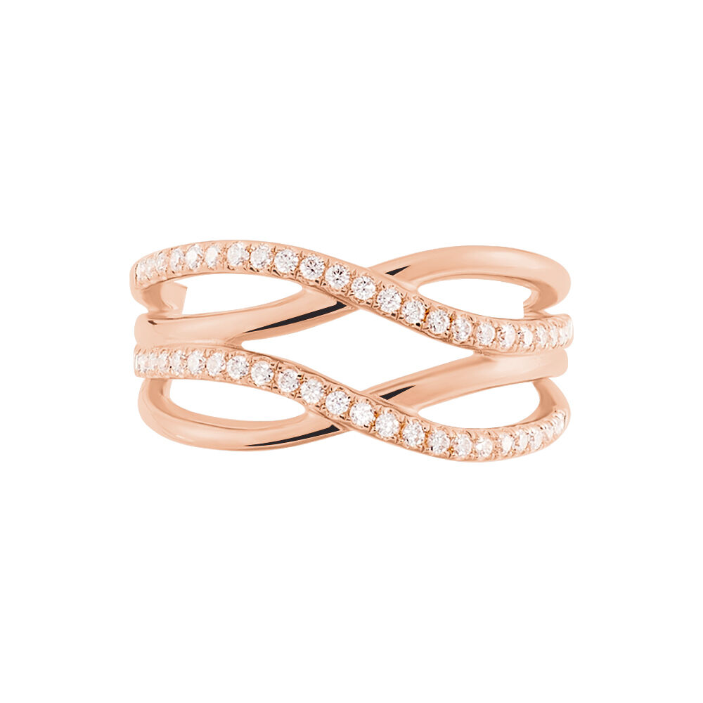 Bague Moisette Argent Rose Oxyde De Zirconium - Bagues avec pierre Femme | Marc Orian