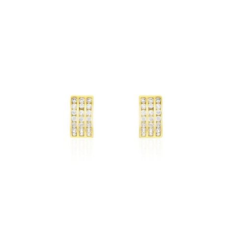 Demi Créoles Or Jaune Jacobea Oxyde De Zirconium - Créoles Femme | Marc Orian