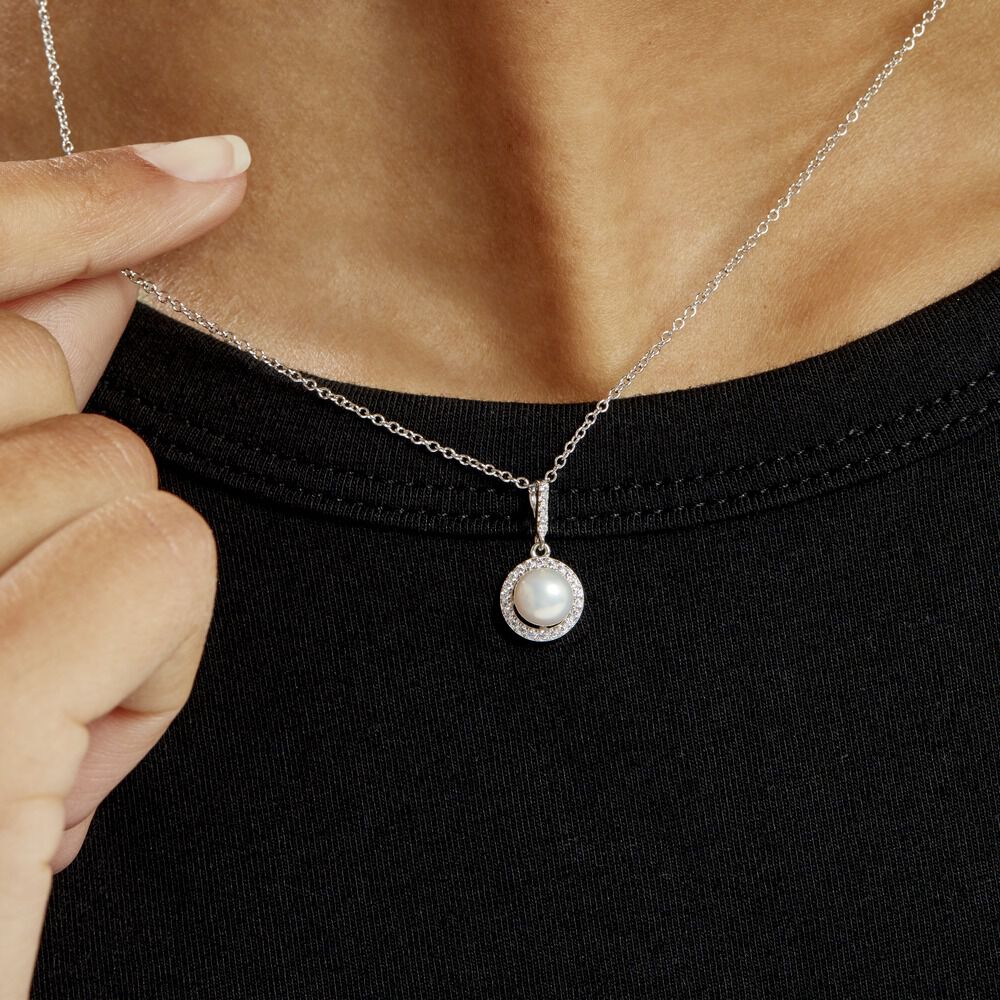 Collier Mathie Argent Blanc Perle De Culture Et Oxyde De Zirconium - Colliers avec pierres Femme | Marc Orian