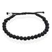 Bracelet Phebus Him Cordon Noir Pierre De Lave - Bracelets cordons Homme | Marc Orian