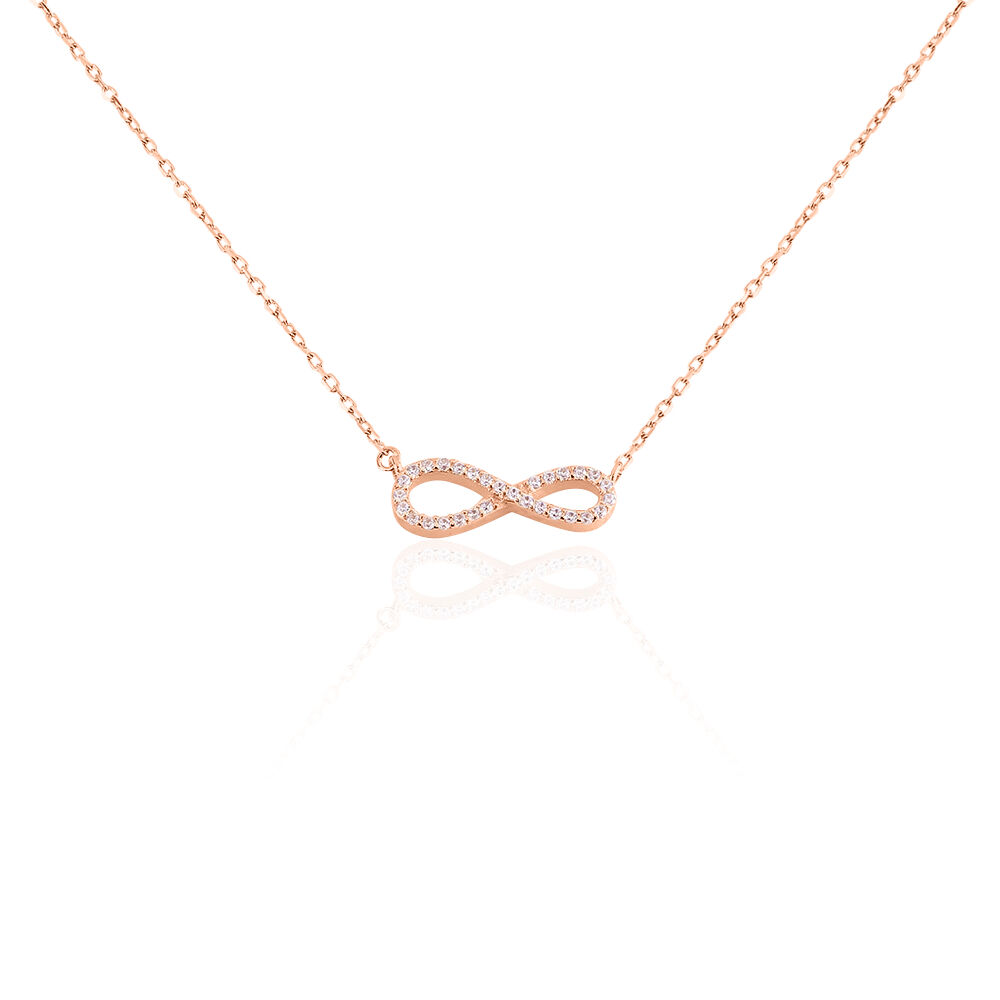 Collier Amita Argent Rose Oxyde De Zirconium - Colliers avec pierres Femme | Marc Orian