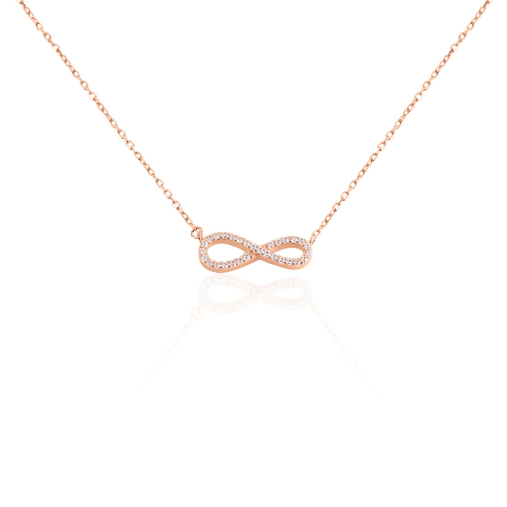 Collier Amita Argent Rose Oxyde De Zirconium - Colliers avec pierres Femme | Marc Orian