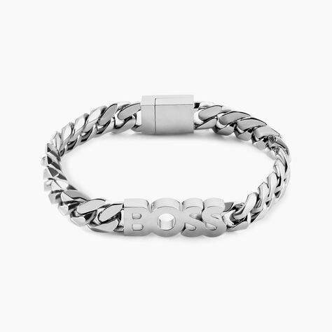 Bracelet Boss Kassy Acier Blanc - Bracelets cha&icirc;nes Homme | Marc Orian
