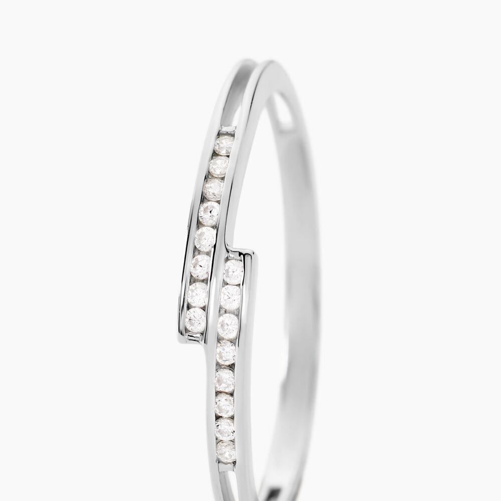 Bague Iryna Argent Blanc Oxyde De Zirconium - Bijoux fantaisie Femme | Marc Orian