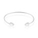 Bracelet Jonc Maddie Argent Blanc Oxyde De Zirconium - Bracelets joncs Femme | Marc Orian