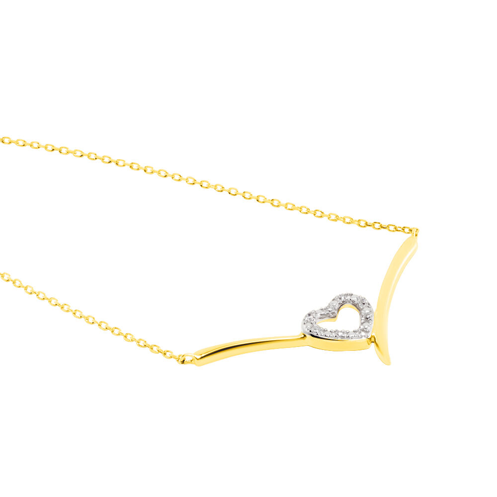 Collier Ilsabe Or Jaune Diamant - Colliers avec pierres Femme | Marc Orian