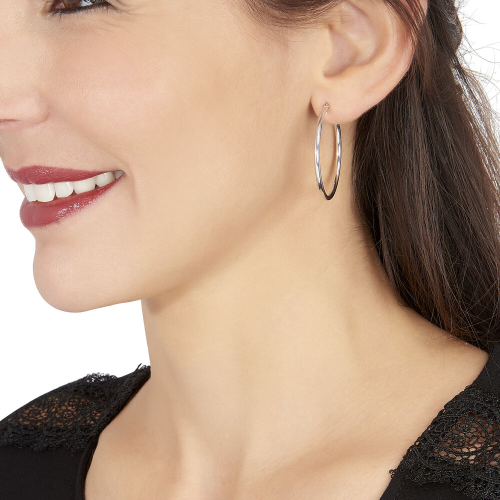 Créoles Verania Or Blanc - Créoles Femme | Marc Orian