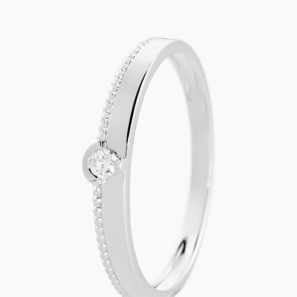 Bague Lou Or Blanc Diamant - Parures de mariage Femme | Marc Orian