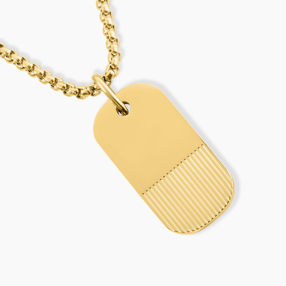 Colliers Phebus Him Acier Jaune - Colliers fantaisie Homme | Marc Orian