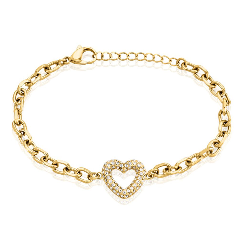 Bracelet Sydnee Acier Jaune Cristal - Bracelets chaînes Femme | Marc Orian