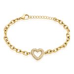 Bracelet Sydnee Acier Jaune Cristal - Bracelets cha&icirc;nes Femme | Marc Orian