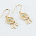 Boucles D'oreilles Pendantes Attrape Reves Plaque Or Pierre - Pendantes Femme | Marc Orian