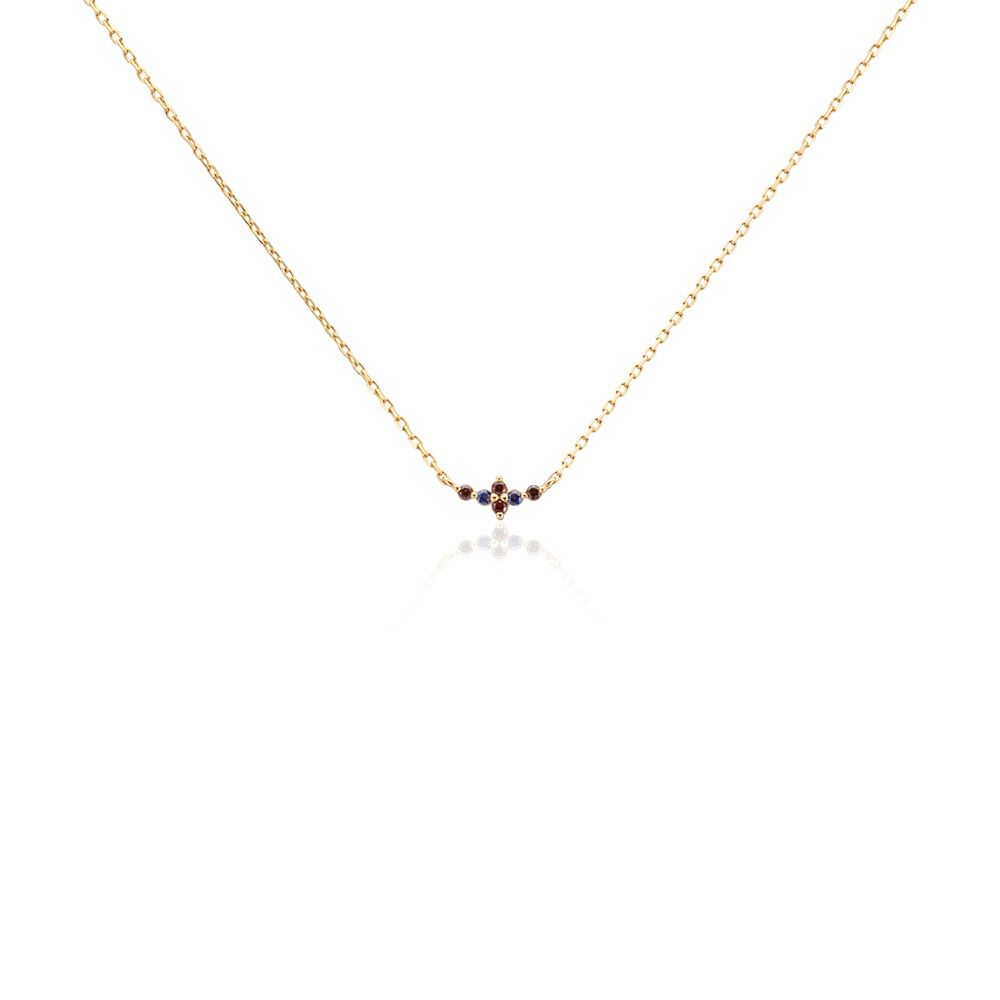 Collier Céphée Plaqué Or Doré Pierres De Synthèses - Colliers avec pierres Femme | Marc Orian