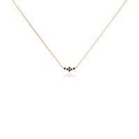 Collier Céphée Plaqué Or Doré Pierres De Synthèses