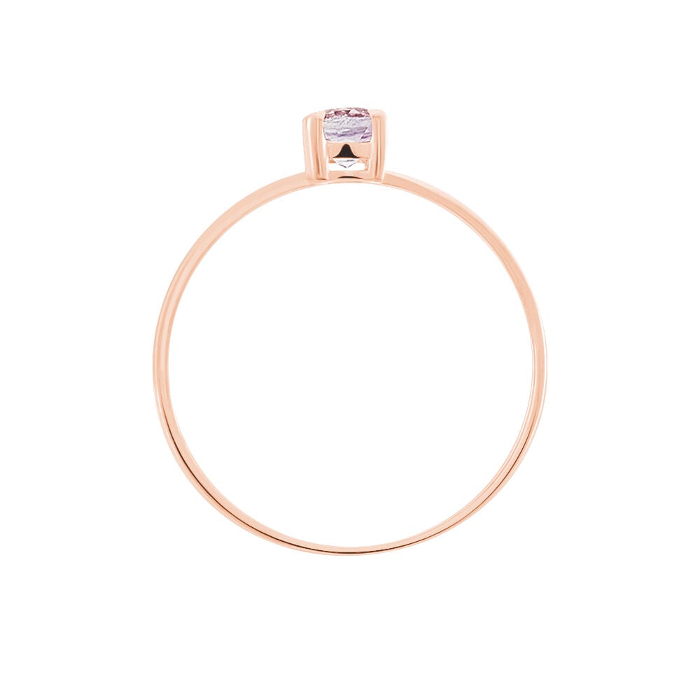 Bague Lily Or Rose Amethyste - Bagues pierres fines Femme | Marc Orian